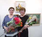 Открытие выставки живописи Марины Сайковой и Елены Папёнок "Тёплый Север"