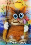 Мастер-класс по живописи шерстью «Мартовский кот»
