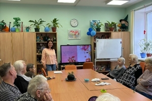 Библиотекарь Татьяна Золотарёва – ведущая мероприятия