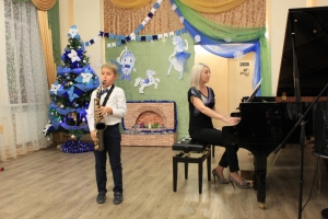 Никита Волошин и концертмейстер Ольга Владимировна Жаркова