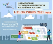 В период с 1 по 31 октября 2021 года в Российской Федерации пройдет Всероссийская перепись населения.