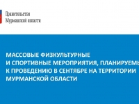 План массовых физкультурных и спортивных мероприятий, планируемых к проведению в сентябре на территории Мурманской области