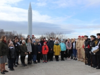 Торжественная Вахта памяти в день 70-летия Североморска, и в связи 45-летием открытия памятного знака «Ракета»