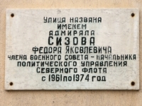 Мемориальная доска в честь Ф.Я.Сизова